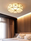 Café de vida del restaurante 10~50W del LED de la iluminación del techo de la lámpara del dormitorio nacional de cobre de la cubierta de cristal